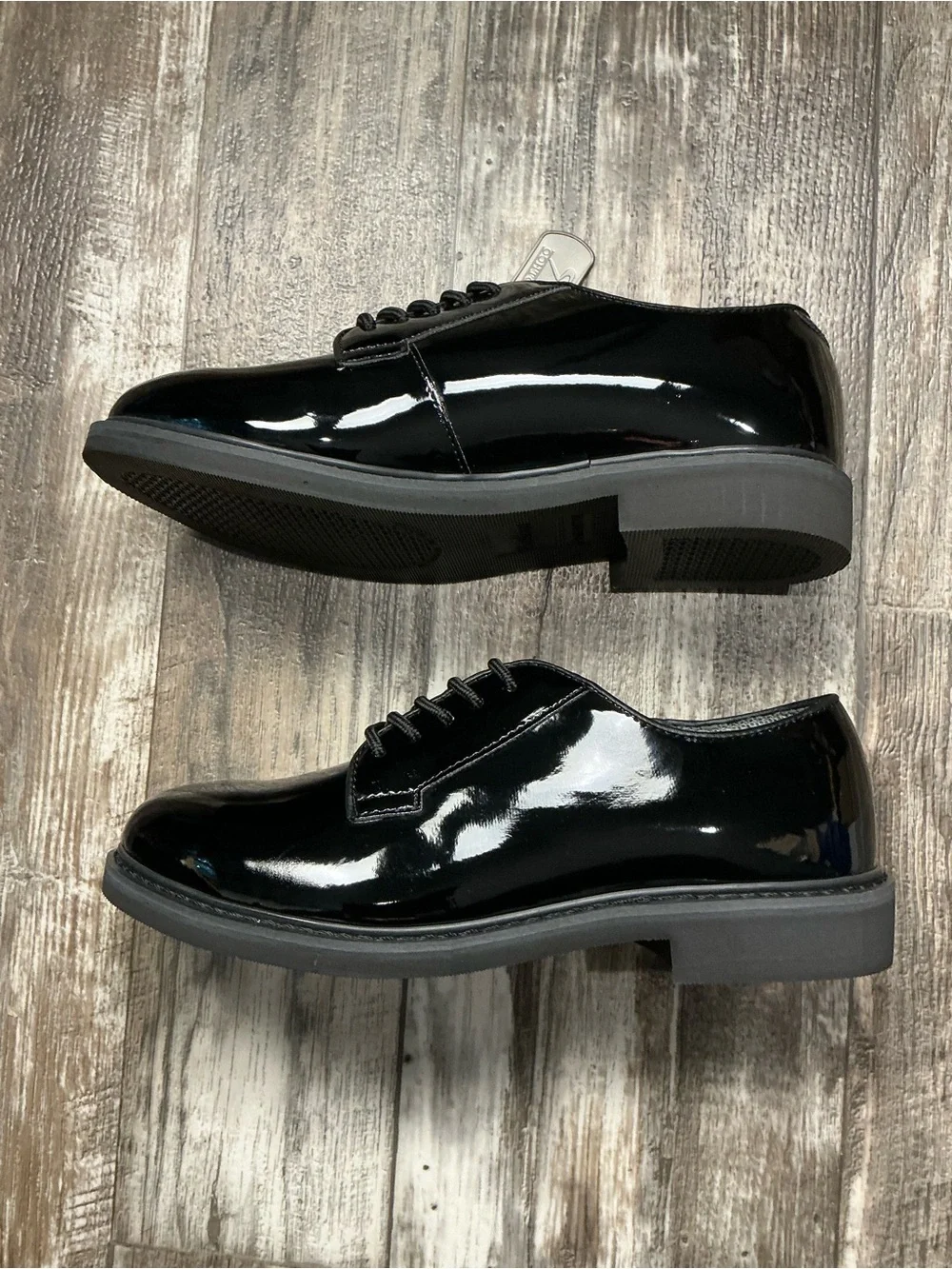 Rothco Black Unisex Shiny Oxford Dress Shoe Men’s Size 9.5W Women’s Size 11.5W